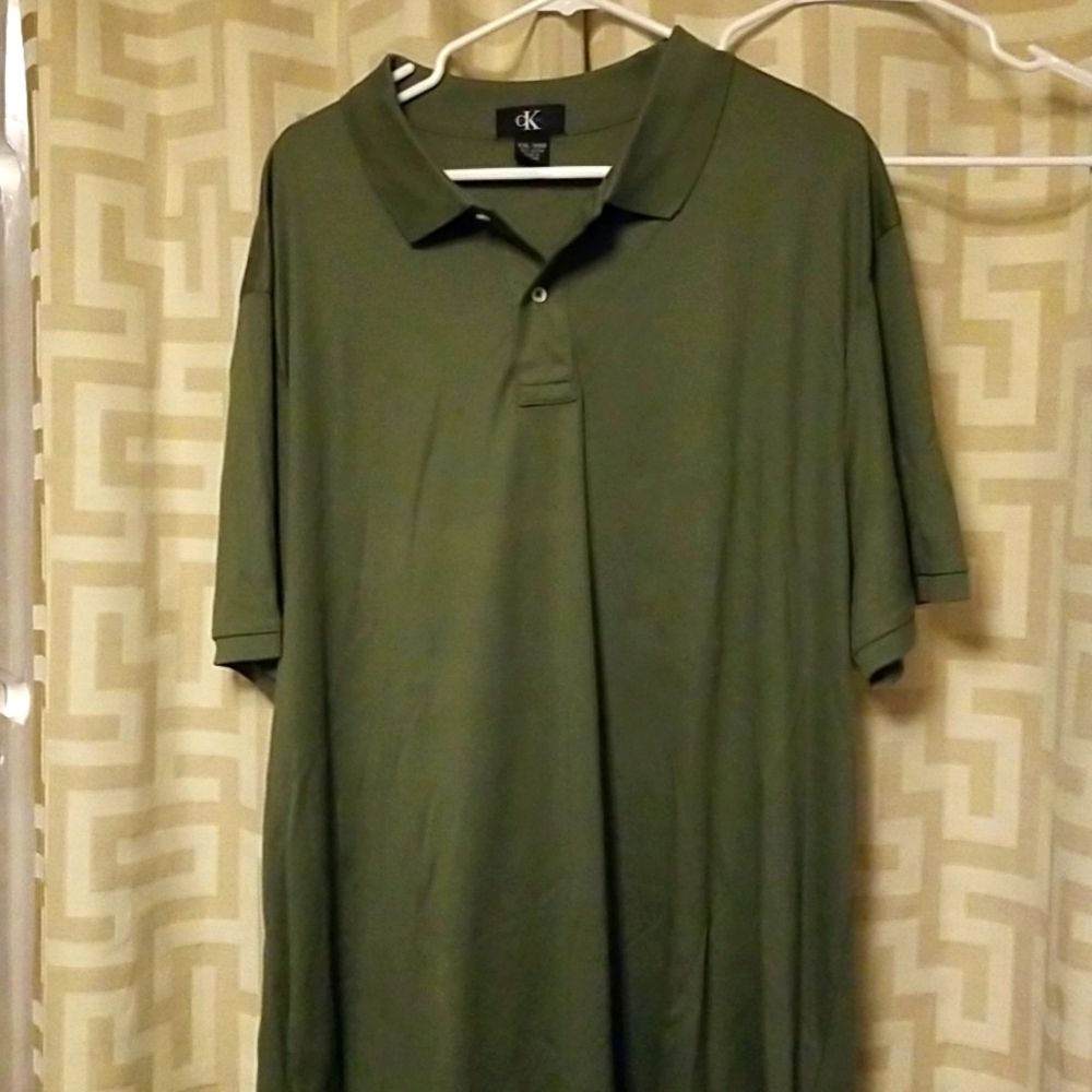 Calvin Klein XXL polo ss shirt, army green